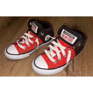Converse Kids Sneakers Red and Black